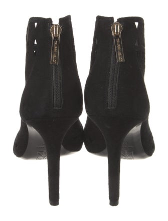 Tamara Mellon Suede Lasercut Accents Boots
