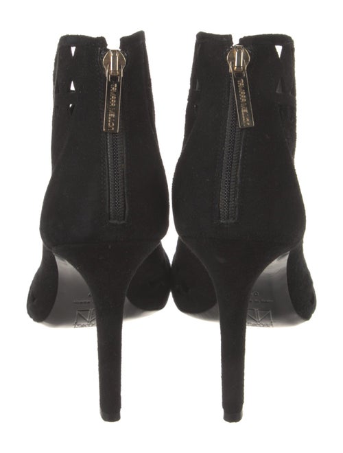 Tamara Mellon Suede Lasercut Accents Boots