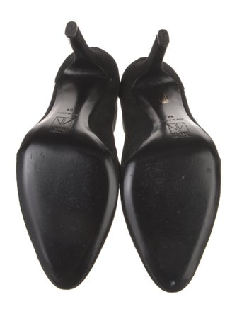 Tamara Mellon Suede Lasercut Accents Boots