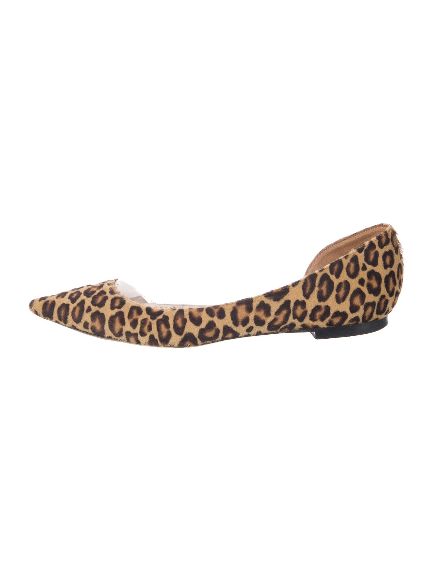 Tamara Mellon Ponyhair Animal Print D'Orsay Flats