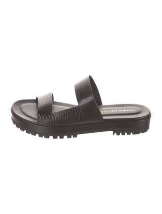 Tamara Mellon Leather Slides