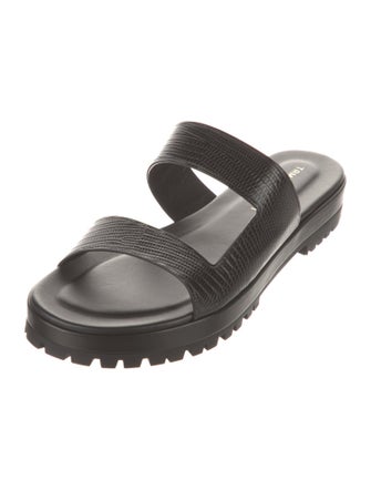 Tamara Mellon Leather Slides