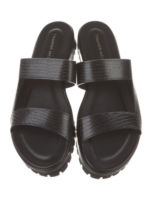 Tamara Mellon Leather Slides