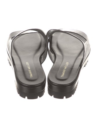 Tamara Mellon Leather Slides