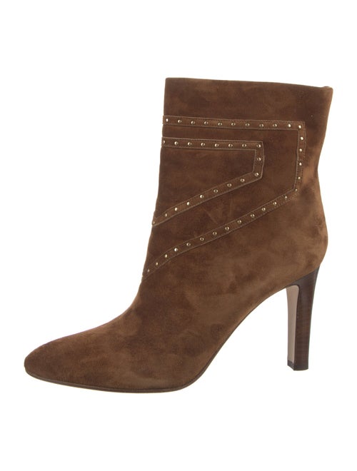 Tamara Mellon Suede Studded Accents Boots