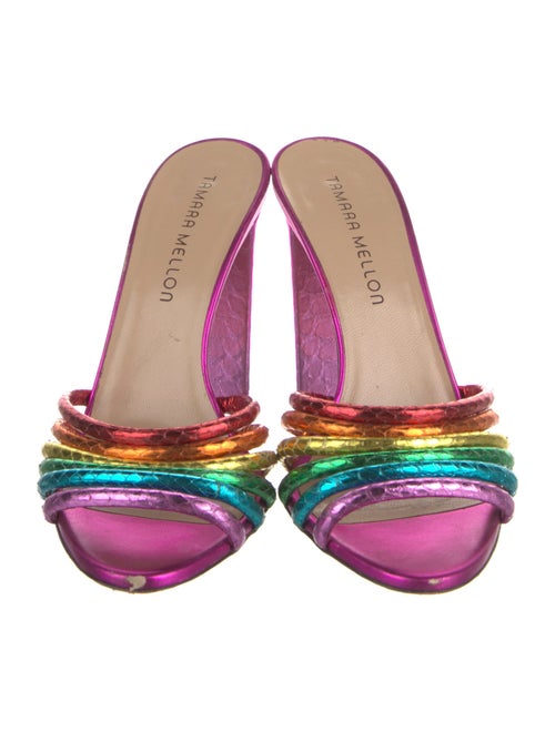 Tamara Mellon Leather Slides