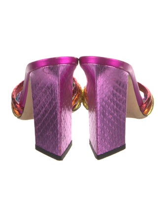 Tamara Mellon Leather Slides