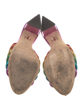 Tamara Mellon Leather Slides