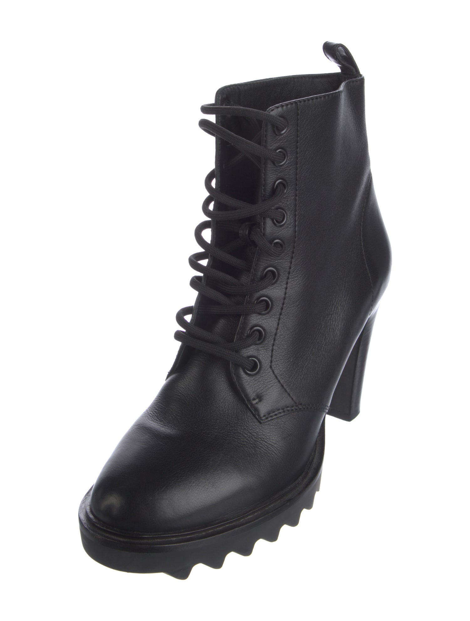 Tamara Mellon Leather Lace-Up Boots