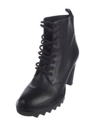 Tamara Mellon Leather Lace-Up Boots