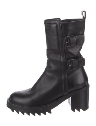 Tamara Mellon Leather Combat Boots