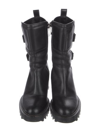 Tamara Mellon Leather Combat Boots