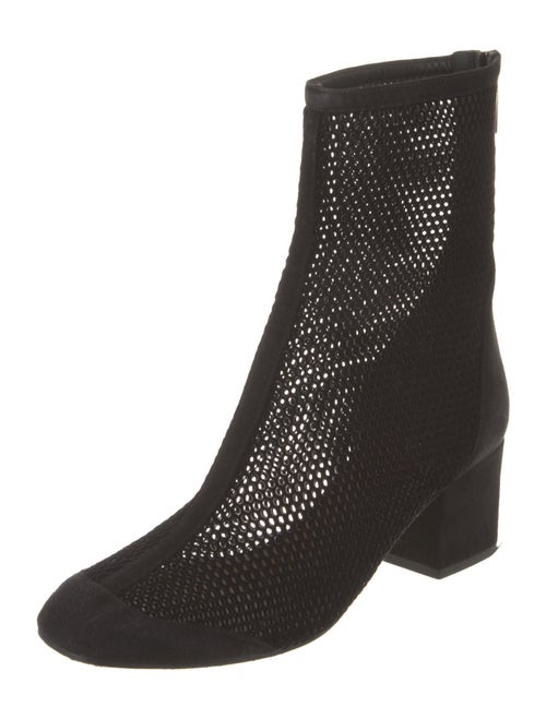 Tamara Mellon Suede Lasercut Accents Boots