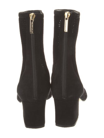 Tamara Mellon Suede Lasercut Accents Boots