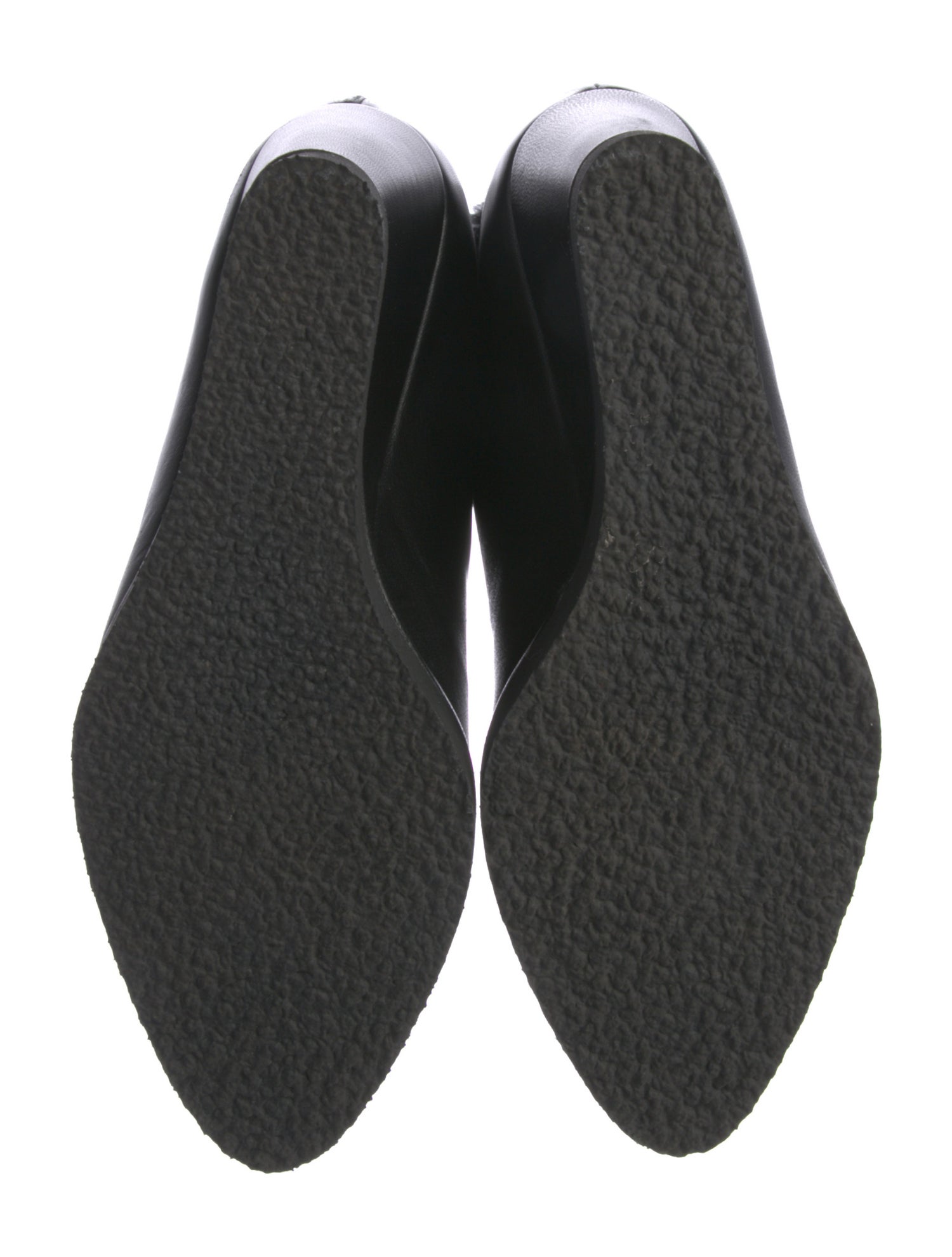 Tamara Mellon Leather Fur Trim Boots