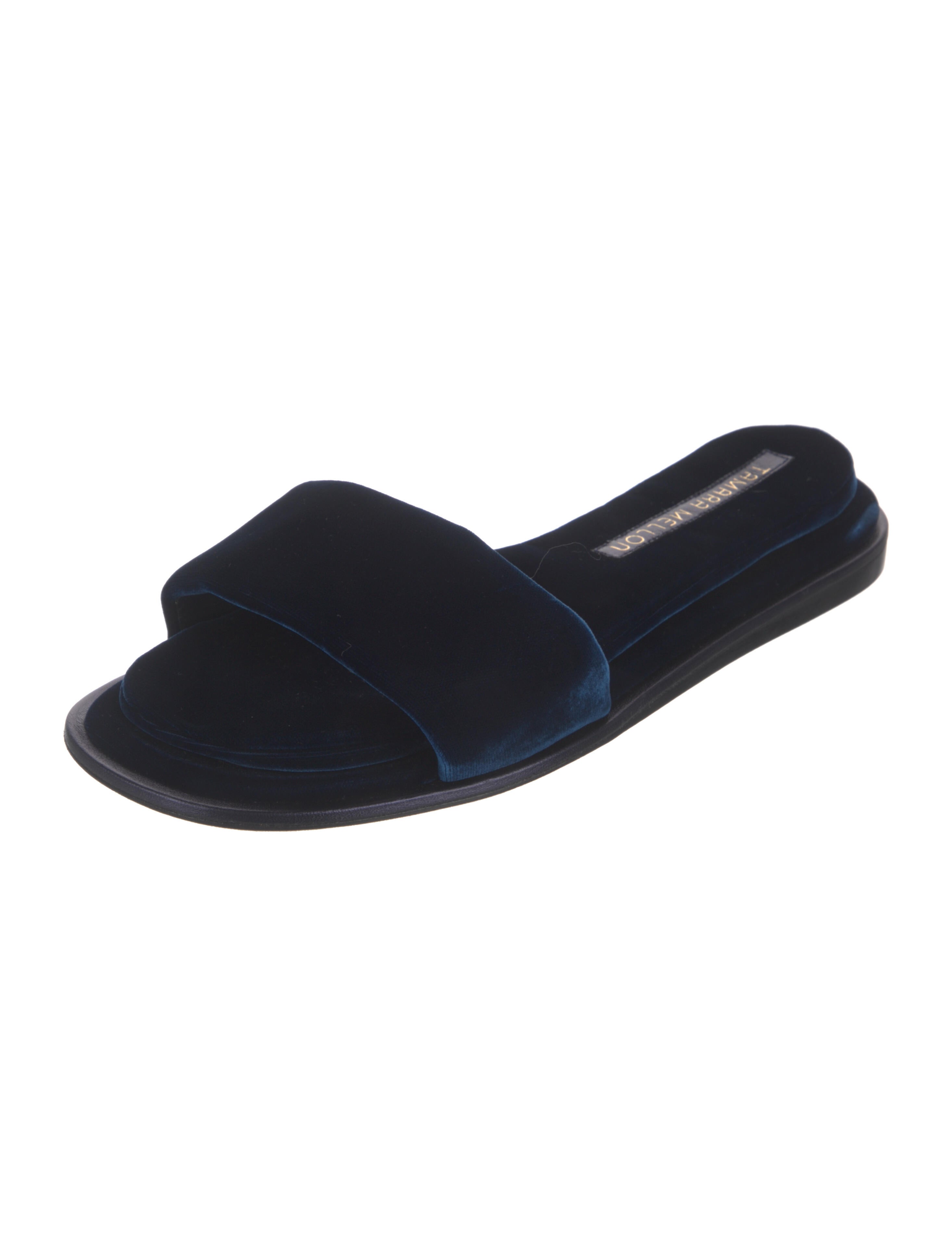 Tamara Mellon Velvet Slides