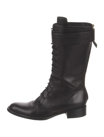 Tamara Mellon Leather Combat Boots