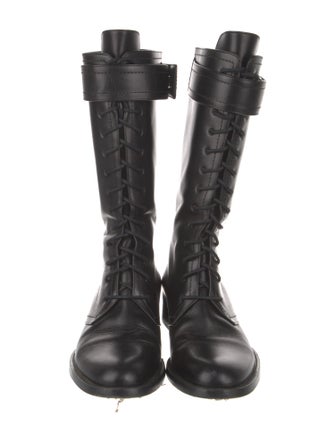 Tamara Mellon Leather Combat Boots
