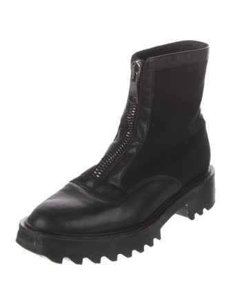 Tamara Mellon Leather Combat Boots