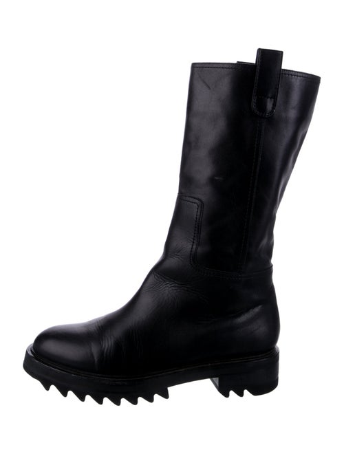 Tamara Mellon Leather Combat Boots