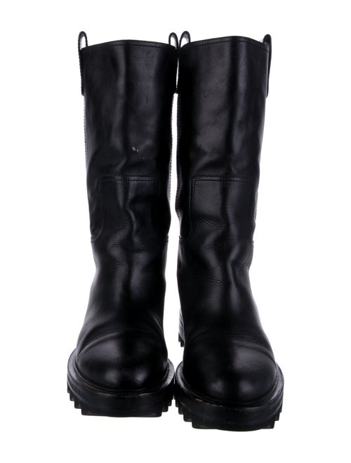 Tamara Mellon Leather Combat Boots