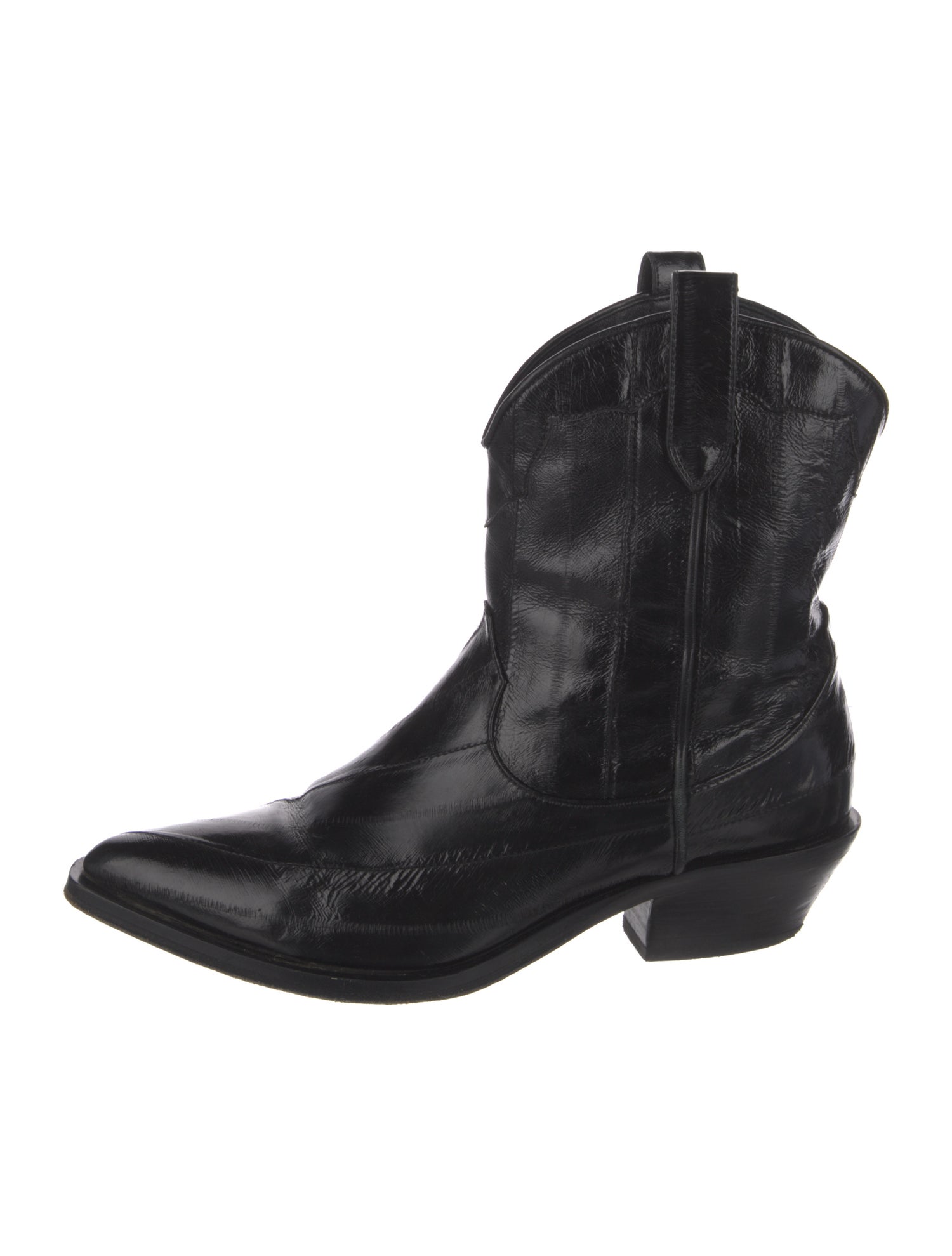 Maryam Nassir Zadeh Kiki Studded Patent Knee Boots - Black