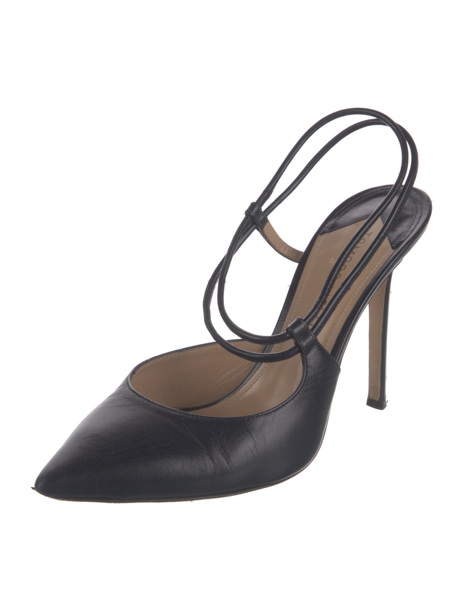 Tamara Mellon Leather Slingback Pumps