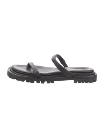 Tamara Mellon Leather Slides