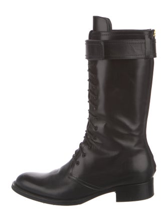 Tamara Mellon Leather Combat Boots