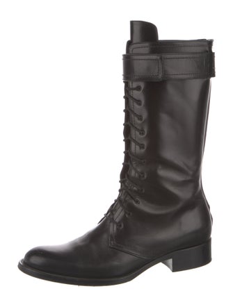 Tamara Mellon Leather Combat Boots