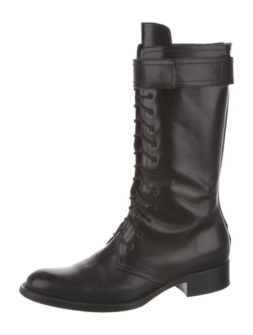 Tamara Mellon Leather Combat Boots