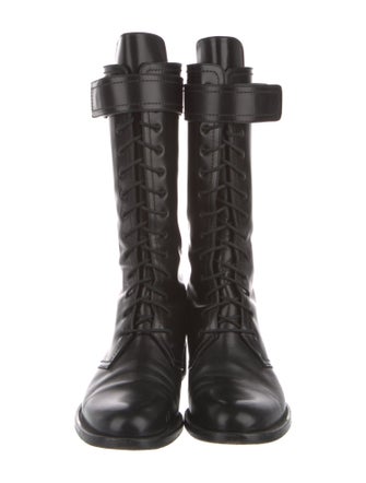 Tamara Mellon Leather Combat Boots