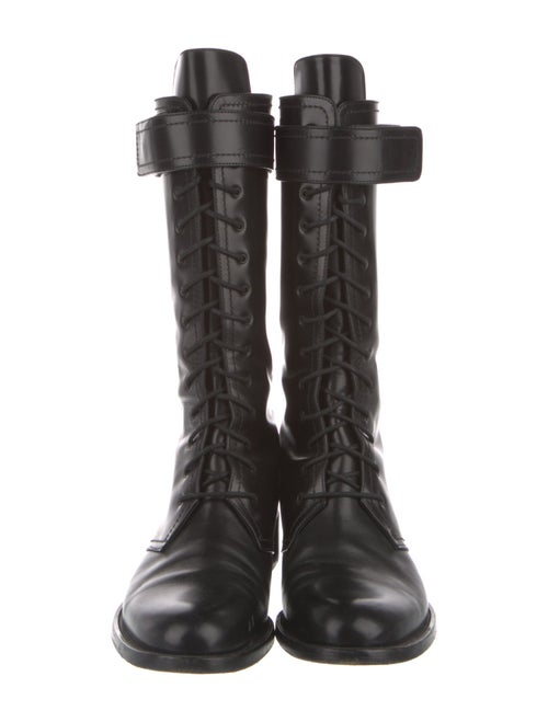 Tamara Mellon Leather Combat Boots