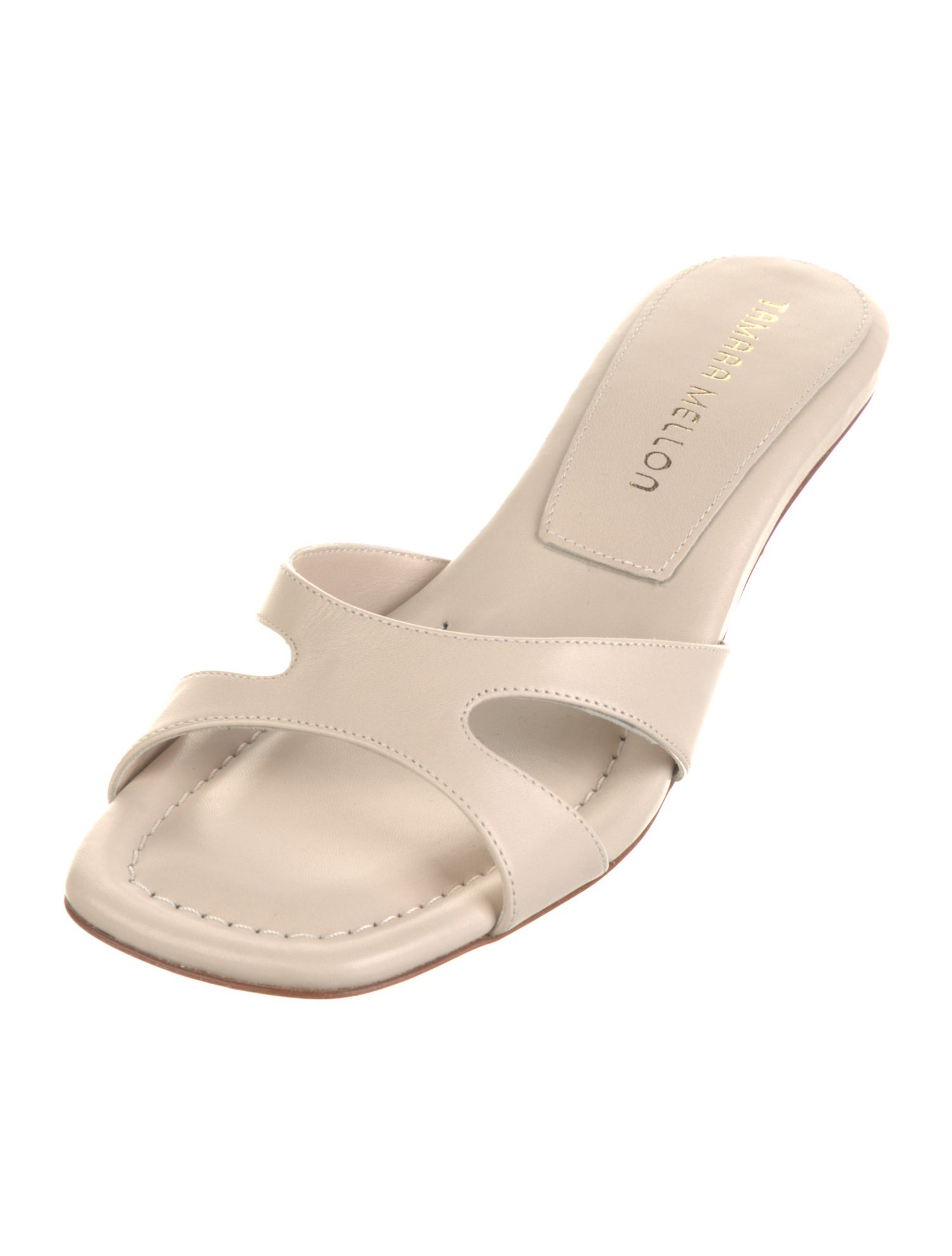 Tamara Mellon Leather Slides w/ Tags