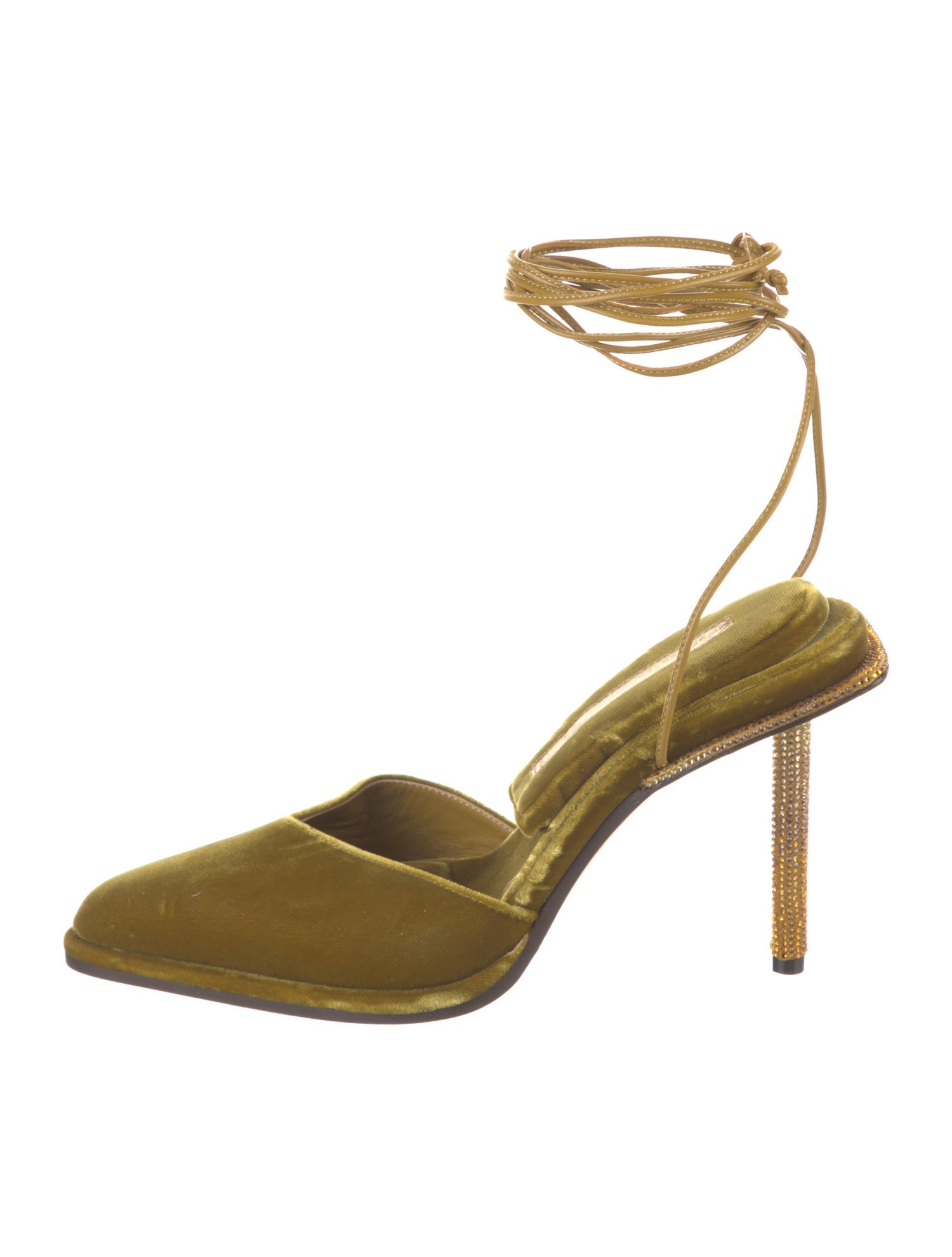 Tamara Mellon Velvet Crystal Embellishments Pumps