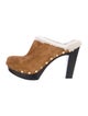 Tamara Mellon Suede Studded Accents Mules