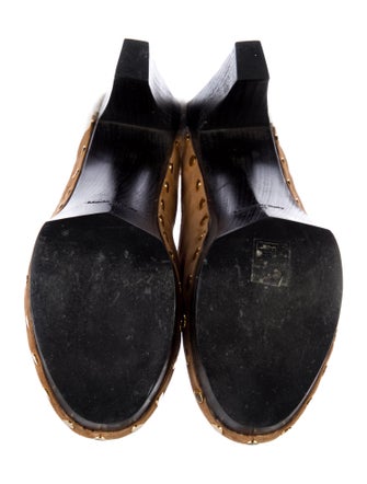 Tamara Mellon Suede Studded Accents Mules