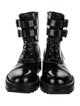 Tamara Mellon Patent Leather Crystal Embellishments Combat Boots