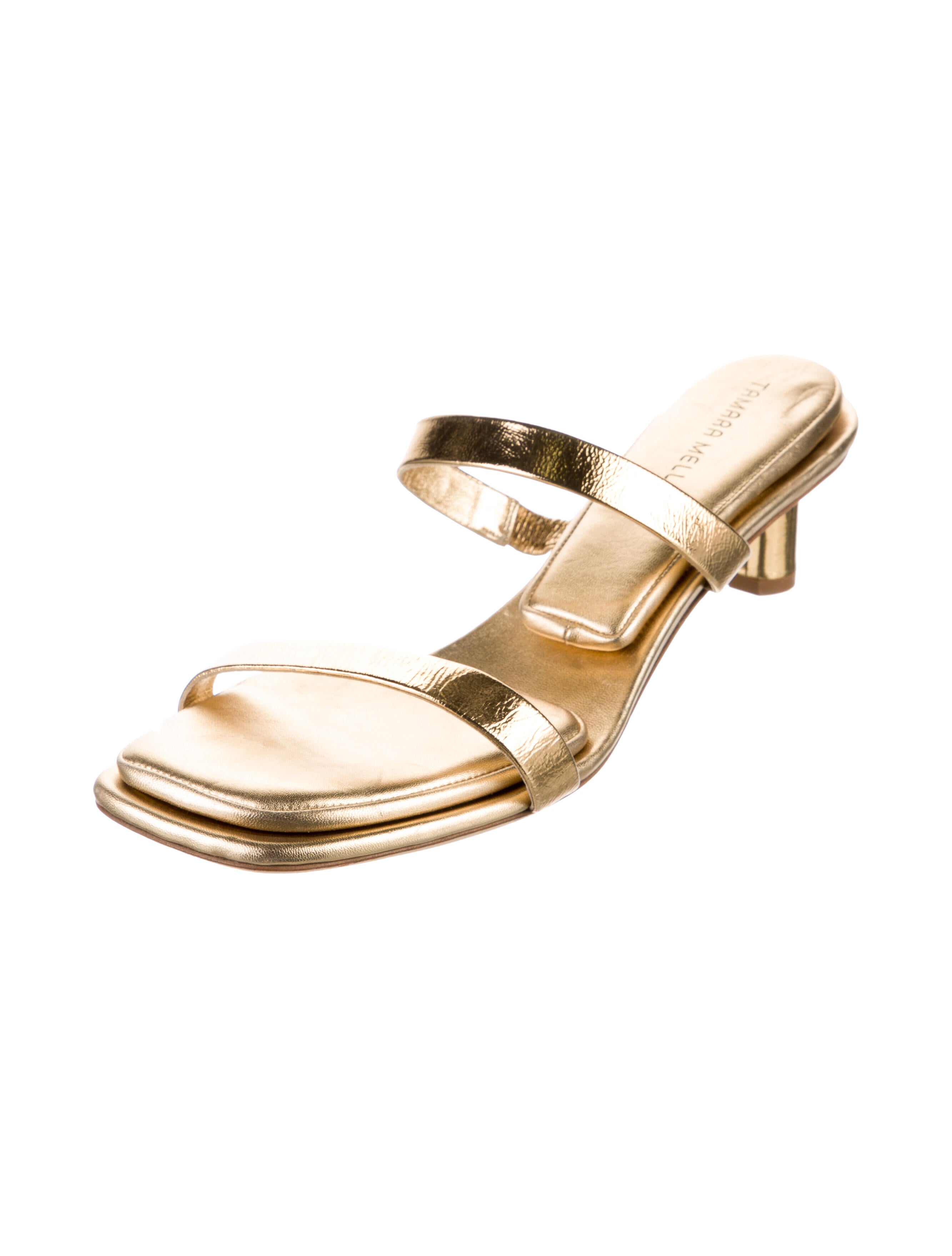 Tamara Mellon Leather Slides