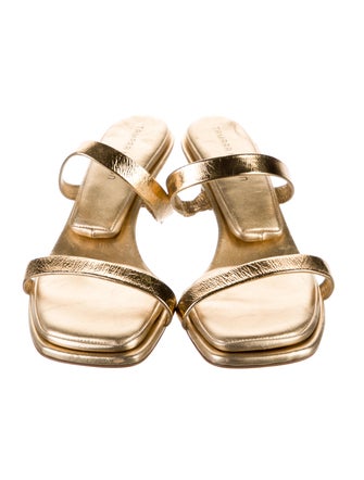 Tamara Mellon Leather Slides