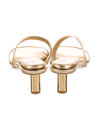 Tamara Mellon Leather Slides