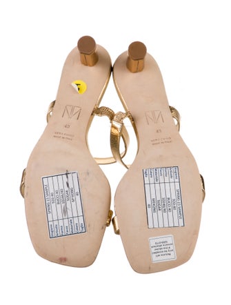 Tamara Mellon Leather Slides