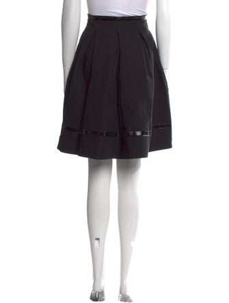 Tamara Mellon Pleated Accents Knee-Length Skirt