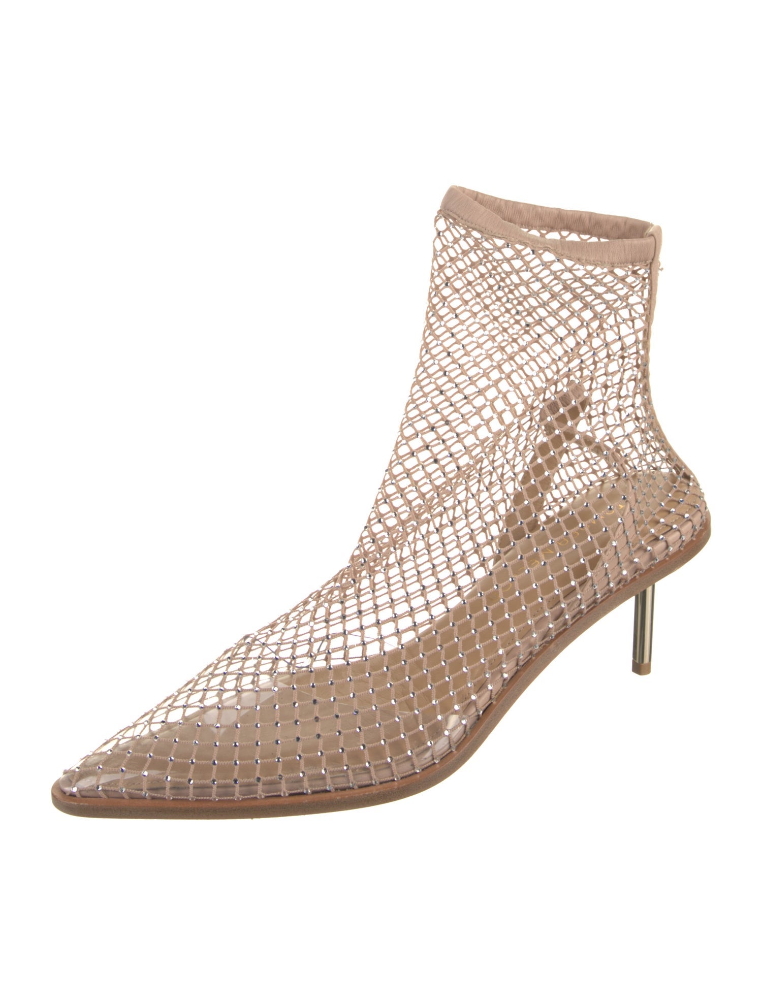Tamara Mellon Mesh Crystal Embellishments Boots