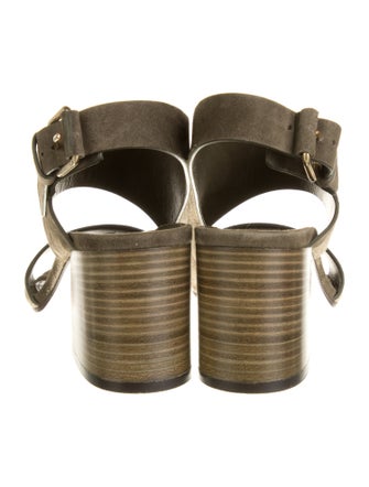 Tamara Mellon Suede Slingback Sandals