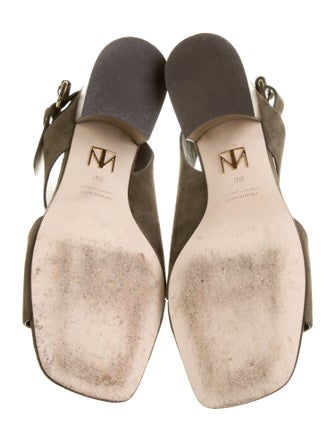 Tamara Mellon Suede Slingback Sandals