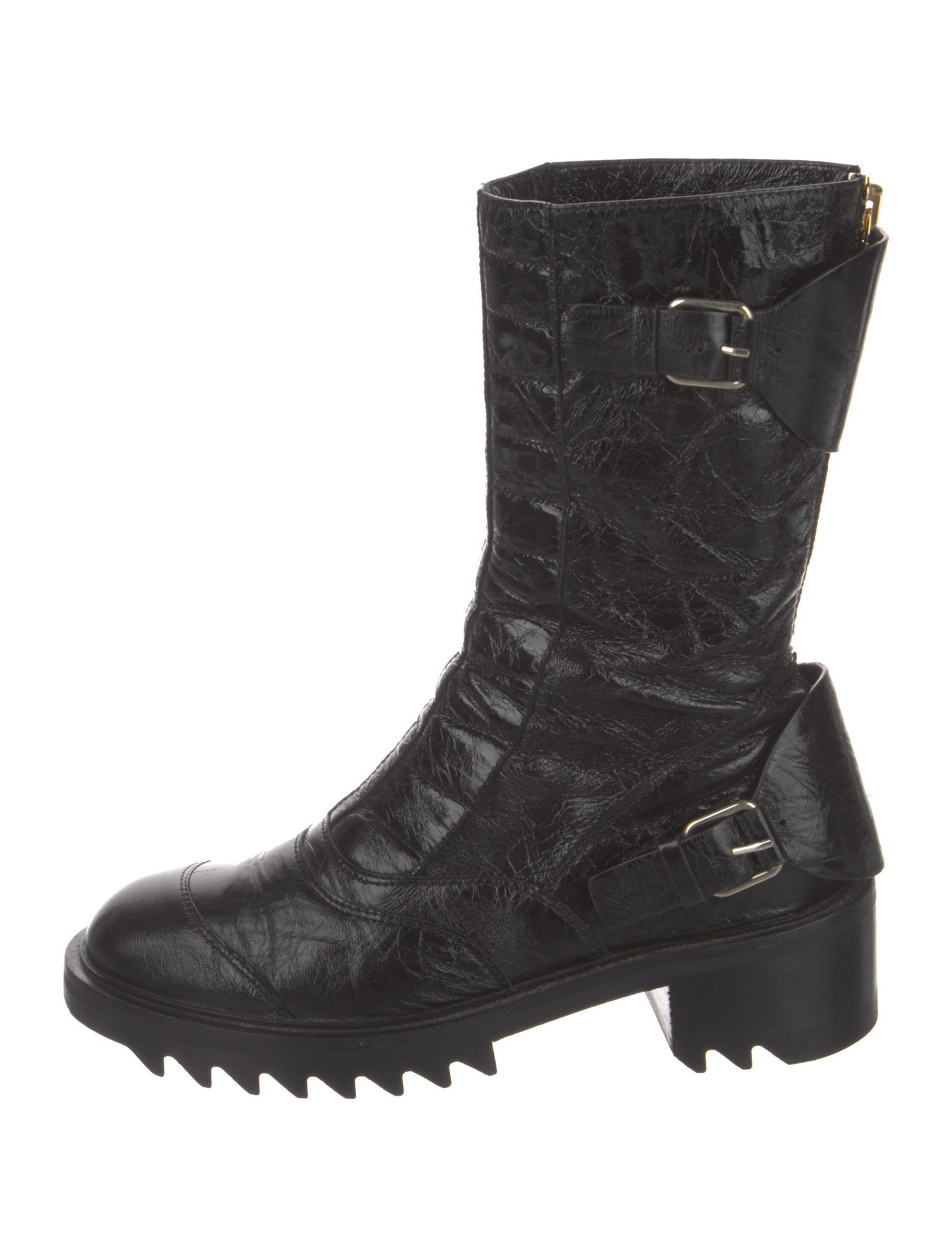 Tamara Mellon Leather Combat Boots