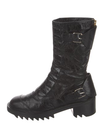 Tamara Mellon Leather Combat Boots