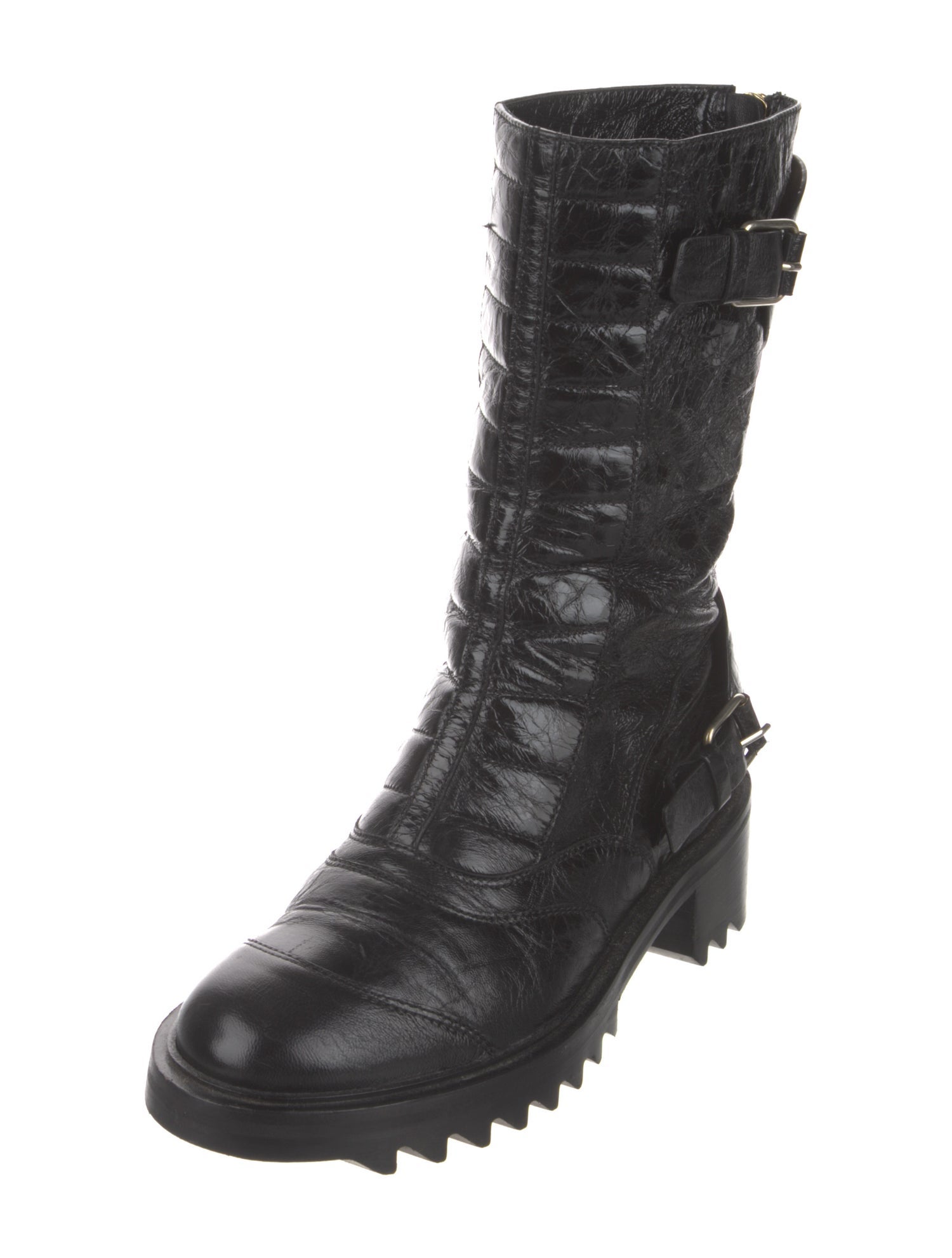 Tamara Mellon Leather Combat Boots