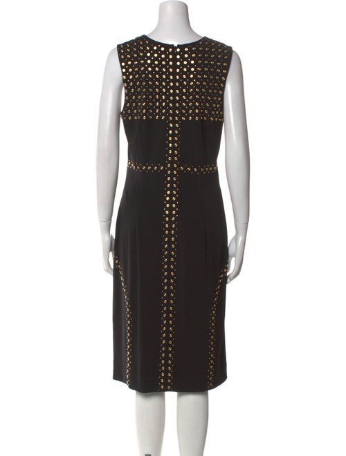 Tamara Mellon Square Neckline Midi Length Dress